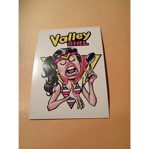 1983 General Mills Zero Heros Trading Card Sticker Card Vintage #41 Valley Girl